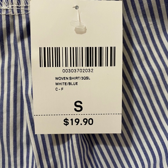 Forever 21 blue striped button down shirt - Picture 6 of 6